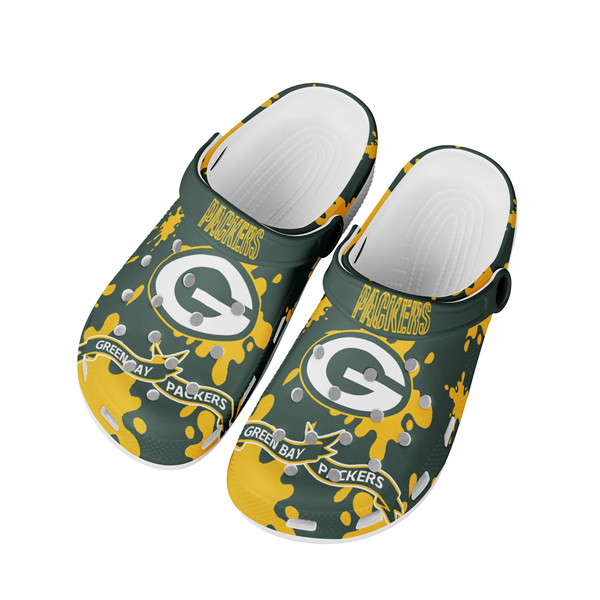 Women's Green Bay Packers Bayaband Clog Shoes 002